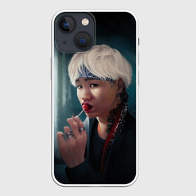 Чехол для iPhone 13 mini с принтом Suga ,  |  | bts | jimin | jin | jungkook | k pop | kim taehyung | korean | suga | бтс | джонгук | ким сокчин | ким тэ хён | корейский поп | корея | мин юнги | пак | суга | чимин | чон