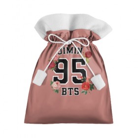 Подарочный 3D мешок с принтом JIMIN BTS , 100% полиэстер | Размер: 29*39 см | Тематика изображения на принте: bangtan | bighit | boy | fake love | j hope | jimin | jin | jungkook | korea | kpop | live | luv | mic drop | rm | suga | v | with | бтс | кей | поп