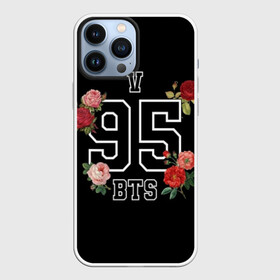 Чехол для iPhone 13 Pro Max с принтом V 95 BTS ,  |  | bangtan | bighit | boy | fake love | j hope | jimin | jin | jungkook | korea | kpop | live | luv | mic drop | rm | suga | v | with | бтс | кей | поп