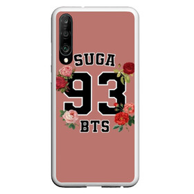 Чехол для Honor P30 с принтом SUGA 93 BTS , Силикон | Область печати: задняя сторона чехла, без боковых панелей | bangtan | bighit | boy | fake love | j hope | jimin | jin | jungkook | korea | kpop | live | luv | mic drop | rm | suga | v | with | бтс | кей | поп