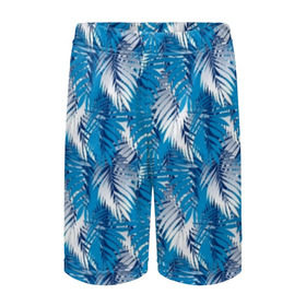 Детские спортивные шорты 3D с принтом Гавайская с листьями ,  100% полиэстер
 | пояс оформлен широкой мягкой резинкой, ткань тянется
 | gta | san andreas | америка | гавайи | дискотека | для отдыха | для путешествий | курортная | маями | мексика | пальмовые листья | пати | пляжная вечеринка | пляжная одежда | с пальмами | сша