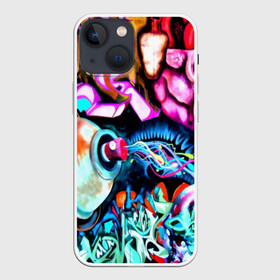 Чехол для iPhone 13 mini с принтом GRAFFITI ,  |  | grafiti | paint | street art | urban | город | граффити | искусство | кирпичи | краски | рисунки | стена | улицы | уличное искусство