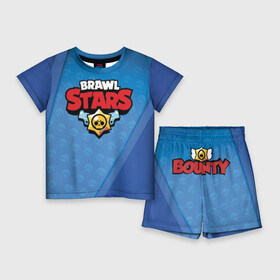 Детский костюм с шортами 3D с принтом Brawl Stars ,  |  | Тематика изображения на принте: brawl stars | jessie | leon | spike | бравл старс | джесси | леон | спайк