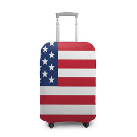Чехол для чемодана 3D с принтом USA , 86% полиэфир, 14% спандекс | двустороннее нанесение принта, прорези для ручек и колес | usa | абстракция | америка | американский | герб | звезды | краска | символика сша | страны | сша | флаг | штаты
