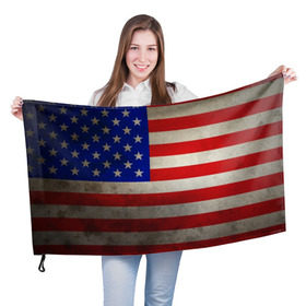 Флаг 3D с принтом Американский флаг , 100% полиэстер | плотность ткани — 95 г/м2, размер — 67 х 109 см. Принт наносится с одной стороны | usa | абстракция | америка | американский | герб | звезды | краска | символика сша | страны | сша | флаг | штаты