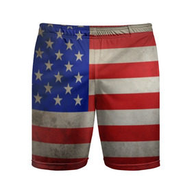 Мужские шорты 3D спортивные с принтом Американский флаг ,  |  | usa | абстракция | америка | американский | герб | звезды | краска | символика сша | страны | сша | флаг | штаты