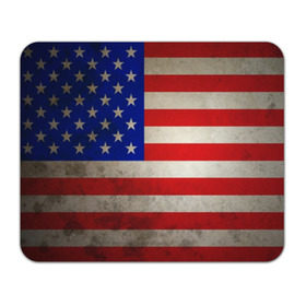 Коврик для мышки прямоугольный с принтом Американский флаг , натуральный каучук | размер 230 х 185 мм; запечатка лицевой стороны | usa | абстракция | америка | американский | герб | звезды | краска | символика сша | страны | сша | флаг | штаты