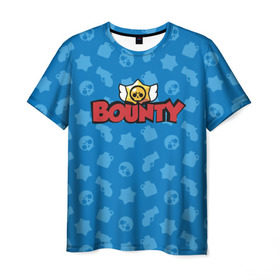 Мужская футболка 3D с принтом Bounty BS , 100% полиэфир | прямой крой, круглый вырез горловины, длина до линии бедер | brawl stars | jessie | leon | spike | бравл старс | джесси | леон | спайк