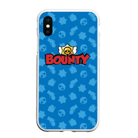 Чехол для iPhone XS Max матовый с принтом Bounty BS , Силикон | Область печати: задняя сторона чехла, без боковых панелей | brawl stars | jessie | leon | spike | бравл старс | джесси | леон | спайк