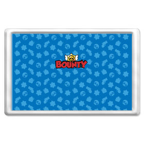 Магнит 45*70 с принтом Bounty BS , Пластик | Размер: 78*52 мм; Размер печати: 70*45 | brawl stars | jessie | leon | spike | бравл старс | джесси | леон | спайк