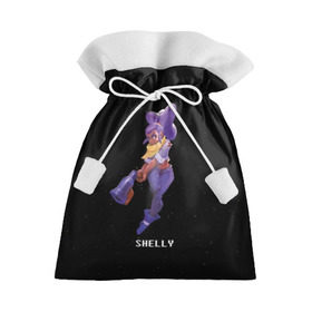Подарочный 3D мешок с принтом Shelly , 100% полиэстер | Размер: 29*39 см | brawl stars | jessie | leon | spike | бравл старс | джесси | леон | спайк