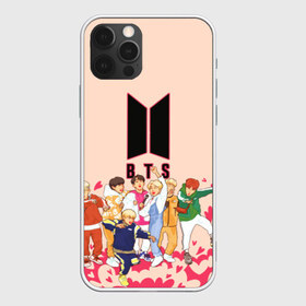 Чехол для iPhone 12 Pro Max с принтом BTS , Силикон |  | 2019 | 2020 | bangtanboys | bt 21 | bts | bts army | bts stickers | j hope | jimin | jin | jungkook | k pop | rap monster | rapmon | suga | актер | бойбенд | бтс | корея | певец | стикеры bts