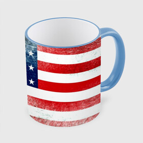Кружка с полной запечаткой с принтом Америка Флаг , керамика | ёмкость 330 мл | usa | абстракция | америка | американский | герб | звезды | краска | символика сша | страны | сша | флаг | штаты