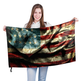 Флаг 3D с принтом USA 3D , 100% полиэстер | плотность ткани — 95 г/м2, размер — 67 х 109 см. Принт наносится с одной стороны | usa | абстракция | америка | американский | герб | звезды | краска | символика сша | страны | сша | флаг | штаты