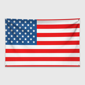 Флаг-баннер с принтом Соединенные Штаты Америки , 100% полиэстер | размер 67 х 109 см, плотность ткани — 95 г/м2; по краям флага есть четыре люверса для крепления | usa | абстракция | америка | американский | герб | звезды | краска | символика сша | страны | сша | флаг | штаты