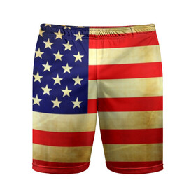 Мужские шорты спортивные с принтом USA ,  |  | usa | абстракция | америка | американский | герб | звезды | краска | символика сша | страны | сша | флаг | штаты