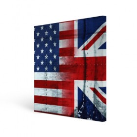 Холст квадратный с принтом Англия&Америка , 100% ПВХ |  | Тематика изображения на принте: usa | абстракция | америка | американский | герб | звезды | краска | символика сша | страны | сша | флаг | штаты