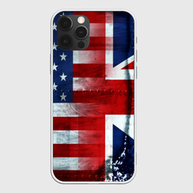 Чехол для iPhone 12 Pro Max с принтом Англия&Америка , Силикон |  | Тематика изображения на принте: usa | абстракция | америка | американский | герб | звезды | краска | символика сша | страны | сша | флаг | штаты