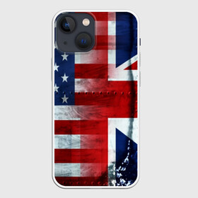 Чехол для iPhone 13 mini с принтом АнглияАмерика ,  |  | usa | абстракция | америка | американский | герб | звезды | краска | символика сша | страны | сша | флаг | штаты