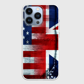 Чехол для iPhone 13 Pro с принтом АнглияАмерика ,  |  | usa | абстракция | америка | американский | герб | звезды | краска | символика сша | страны | сша | флаг | штаты