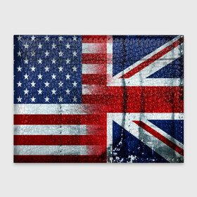 Обложка для студенческого билета с принтом АнглияАмерика , натуральная кожа | Размер: 11*8 см; Печать на всей внешней стороне | usa | абстракция | америка | американский | герб | звезды | краска | символика сша | страны | сша | флаг | штаты