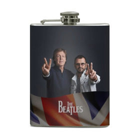 Фляга с принтом The Beatles , металлический корпус | емкость 0,22 л, размер 125 х 94 мм. Виниловая наклейка запечатывается полностью | england | flag | group | music | rock | the beatles | битлз | группа | музыка