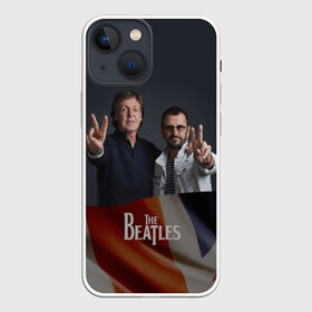 Чехол для iPhone 13 mini с принтом The Beatles ,  |  | england | flag | group | music | rock | the beatles | битлз | группа | музыка