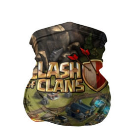 Бандана-труба 3D с принтом Clash of Clans , 100% полиэстер, ткань с особыми свойствами — Activecool | плотность 150‒180 г/м2; хорошо тянется, но сохраняет форму | base | clan wars | coc | hall | hog rider | royale | town | trap | база | гоблин | золото | клеш оф кленс | кок | крепость | кристаллы | трофей | эликсир