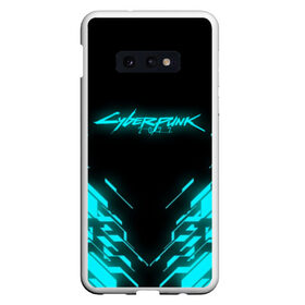 Чехол для Samsung S10E с принтом CYBERPUNK 2077 , Силикон | Область печати: задняя сторона чехла, без боковых панелей | 2019 | cd project red | cyberpunk 2077 | future | hack | night city | samurai | sci fi | андроиды | безумие | будущее | киберпанк 2077 | логотип | роботы | самураи | фантастика | цифры