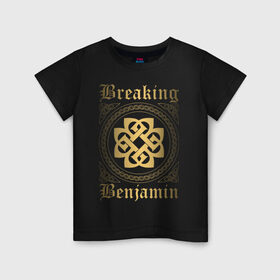 Детская футболка хлопок с принтом Breaking Benjamin , 100% хлопок | круглый вырез горловины, полуприлегающий силуэт, длина до линии бедер | breaking benjamin | dark before dawn | dear agony | phobia | saturate | we are not alone | бенджамин бернли | группы | метал | музыка | рок | хард рок