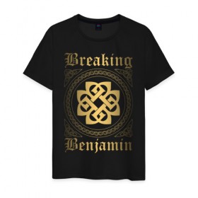 Мужская футболка хлопок с принтом Breaking Benjamin , 100% хлопок | прямой крой, круглый вырез горловины, длина до линии бедер, слегка спущенное плечо. | breaking benjamin | dark before dawn | dear agony | phobia | saturate | we are not alone | бенджамин бернли | группы | метал | музыка | рок | хард рок