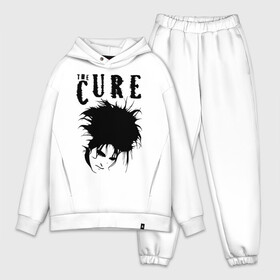 Мужской костюм хлопок OVERSIZE с принтом The Cure ,  |  | Тематика изображения на принте: cure | robert james smith | the cure | готик рок | группы | музыка | постпанк | роберт смит | рок