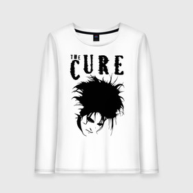 Женский лонгслив хлопок с принтом The Cure , 100% хлопок |  | Тематика изображения на принте: cure | robert james smith | the cure | готик рок | группы | музыка | постпанк | роберт смит | рок