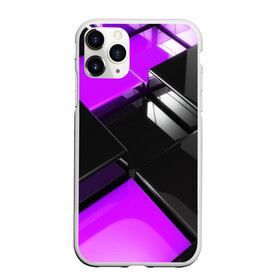 Чехол для iPhone 11 Pro матовый с принтом Неоновые кубы , Силикон |  | abstraction | carbon | geometry | optic | optical | pattern | visual | абстракция | геометрия | движение | линии | оптический узор | психоделика | текстуры | узор