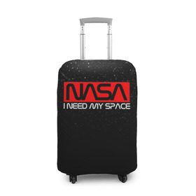 Чехол для чемодана 3D с принтом NASA (НА СПИНЕ) , 86% полиэфир, 14% спандекс | двустороннее нанесение принта, прорези для ручек и колес | Тематика изображения на принте: galaxy | nasa | space | space company | star | астрономия | галактика | звезды | космическая компания | космос | наса