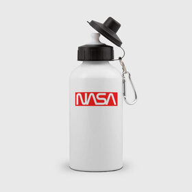 Бутылка спортивная с принтом NASA , металл | емкость — 500 мл, в комплекте две пластиковые крышки и карабин для крепления | galaxy | nasa | space | space company | star | астрономия | галактика | звезды | космическая компания | космос | наса