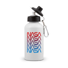 Бутылка спортивная с принтом NASA , металл | емкость — 500 мл, в комплекте две пластиковые крышки и карабин для крепления | Тематика изображения на принте: galaxy | nasa | space | space company | star | астрономия | галактика | звезды | космическая компания | космос | наса