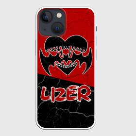 Чехол для iPhone 13 mini с принтом Lizer (1) ,  |  | hate | lizer | rap | лазер | лизер | любовь | реп