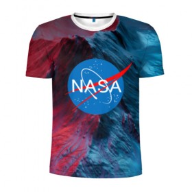 Мужская футболка 3D спортивная с принтом NASA , 100% полиэстер с улучшенными характеристиками | приталенный силуэт, круглая горловина, широкие плечи, сужается к линии бедра | galaxy | nasa | space | space company | star | астрономия | галактика | звезды | космическая компания | космос | наса