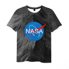 Мужская футболка 3D с принтом NASA , 100% полиэфир | прямой крой, круглый вырез горловины, длина до линии бедер | galaxy | nasa | space | space company | star | астрономия | галактика | звезды | космическая компания | космос | наса