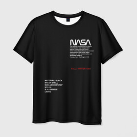 Мужская футболка 3D с принтом NASA | НАСА , 100% полиэфир | прямой крой, круглый вырез горловины, длина до линии бедер | galaxy | nasa | space | space company | star | астрономия | галактика | звезды | космическая компания | космос | наса