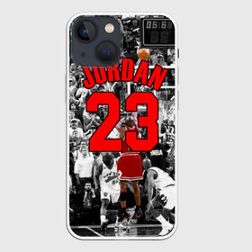 Чехол для iPhone 13 mini с принтом MICHAEL JORDAN | 23 | МАЙКЛ ДЖОРДАН ,  |  | 23 | bulls | chicago bulls | jordan | logo | michael jordan | nba | paris saint germain | psg | red | sport | быки | джордан | лого | майкл джордан | псг | спорт | чигаго буллс