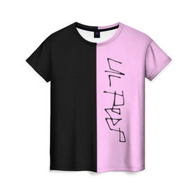 Женская футболка 3D с принтом LIL PEEP , 100% полиэфир ( синтетическое хлопкоподобное полотно) | прямой крой, круглый вырез горловины, длина до линии бедер | lil peep | lil prince | logo | music | pink | rap | зарубежная музыка | зарубежные | лил пип | лого | маленький принц | музыка | реп