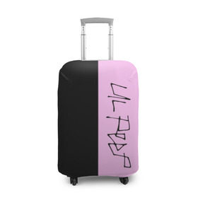 Чехол для чемодана 3D с принтом LIL PEEP , 86% полиэфир, 14% спандекс | двустороннее нанесение принта, прорези для ручек и колес | lil peep | lil prince | logo | music | pink | rap | зарубежная музыка | зарубежные | лил пип | лого | маленький принц | музыка | реп