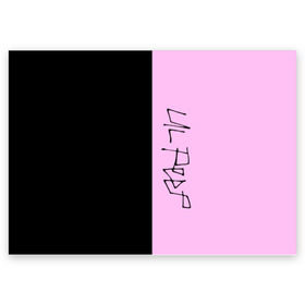 Поздравительная открытка с принтом LIL PEEP , 100% бумага | плотность бумаги 280 г/м2, матовая, на обратной стороне линовка и место для марки
 | lil peep | lil prince | logo | music | pink | rap | зарубежная музыка | зарубежные | лил пип | лого | маленький принц | музыка | реп