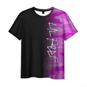 Мужская футболка 3D с принтом LIL PEEP , 100% полиэфир | прямой крой, круглый вырез горловины, длина до линии бедер | camo | lil peep | lil prince | logo | military | music | pink | rap | зарубежная музыка | зарубежные | камуфляж | лил пип | лого | маленький принц | милитари | музыка | реп | розовый