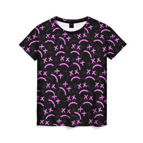 Женская футболка 3D с принтом LIL PEEP , 100% полиэфир ( синтетическое хлопкоподобное полотно) | прямой крой, круглый вырез горловины, длина до линии бедер | lil peep | lil prince | logo | music | pink | rap | зарубежная музыка | зарубежные | лил пип | лого | маленький принц | музыка | реп | розовый