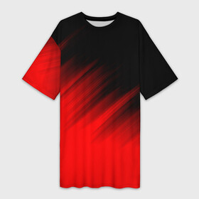 Платье-футболка 3D с принтом ПОЛОСЫ И НИЧЕГО ЛИШНЕГО | RED COLOR ,  |  | abstract | colors | lines | paints | pattern | stripes | texture | абстракция | краски | полосы | узор
