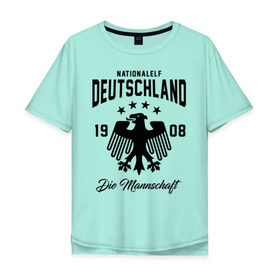 Мужская футболка хлопок Oversize с принтом Сборная Германии , 100% хлопок | свободный крой, круглый ворот, “спинка” длиннее передней части | deutsche | deutschland | die mannschaft | germany | германия | немецкая сборная | сборная | сборная гемании по футболу | сборная германии | форма | футбол
