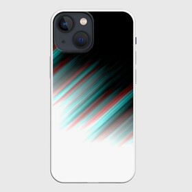 Чехол для iPhone 13 mini с принтом GLITCH STRIPES ,  |  | abstract | colors | glitch | lines | paints | pattern | stripes | texture | абстракция | глитч | краски | полосы | узор